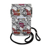 Hello Kitty Kožené visačky Graffiti Cord - Crossbody taška na telefon (béžová)