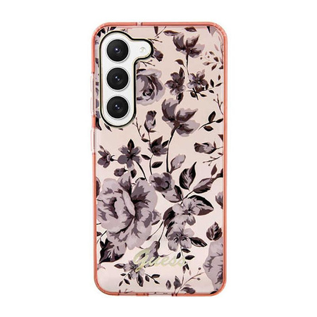 Guess Flower Kollektion - Samsung Galaxy S23+ Tasche (rosa)