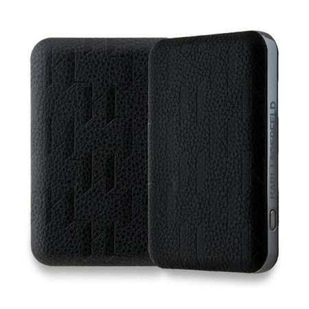 Karl Lagerfeld Karl Head Pin MagSafe - Indukční powerbanka 5000 mAh 15W (černá)