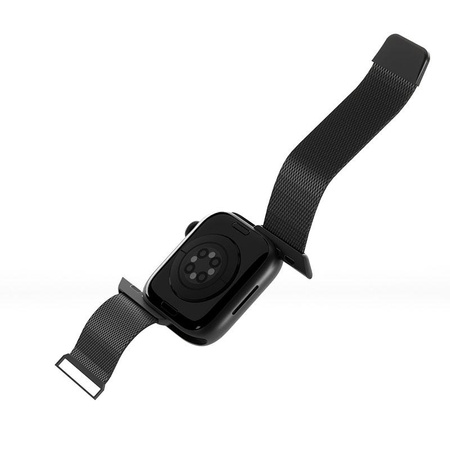 Puro Milanese Magnetic Band - Bracelet en acier inoxydable pour Apple Watch 38/40/41 mm (noir)