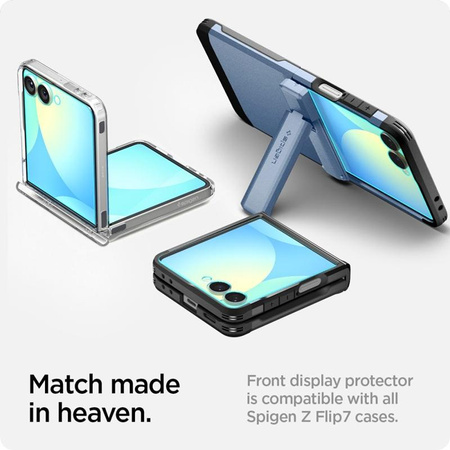 Spigen GLAS.TR EZ Fit HD 2-Pack - Edzett üveg Samsung Galaxy Z Flip 7 készülékhez