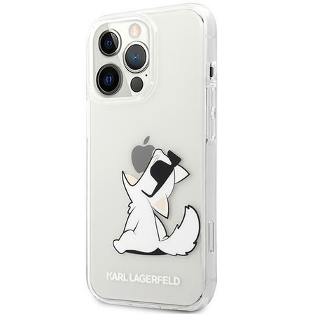 Karl Lagerfeld Choupette Fun Sunglasses - pouzdro na iPhone 14 Pro (průhledné)
