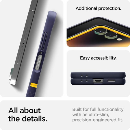 Spigen Nano Pop Mag MagSafe - pouzdro pro Samsung Galaxy Z Flip 7 (Blueberry Navy)