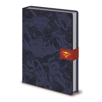 Superman - Notizblock / Notizbuch A5 in ökologischem Leder