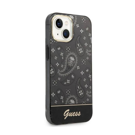 Guess Bandana Paisley - pouzdro pro iPhone 14 Plus (černé)