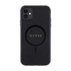 Guess Saffiano MagSafe - pouzdro pro iPhone 11 (černé)