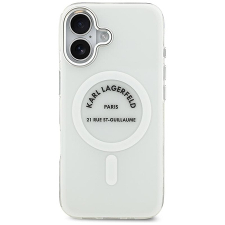 Karl Lagerfeld IML Karl RSG Logo MagSafe - Hülle für iPhone 17 (transparent)