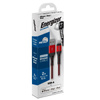 Energizer Ultimate - Připojovací kabel USB-A na Lightning s certifikací MFi 2 m (červený)