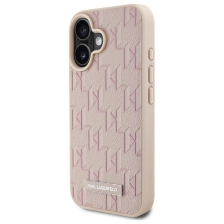 Karl Lagerfeld Hot Stamp MagSafe - iPhone 16 Case (pink)