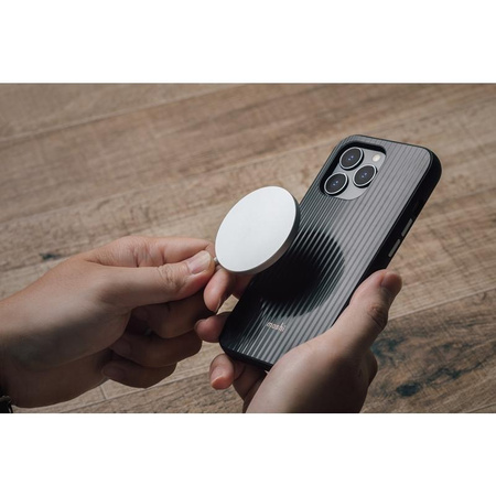 Moshi Arx Slim Hardshell tok - iPhone 13 Pro MagSafe tok (Mirage fekete)