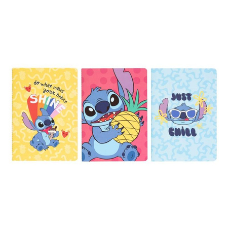 Disney Stitch - Tropical collection A5 set 3 ks sešitů.