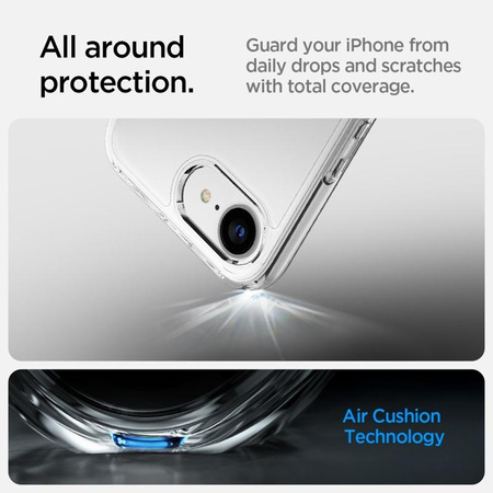 Spigen Ultra Hybrid - Coque pour iPhone 16e (Transparent)