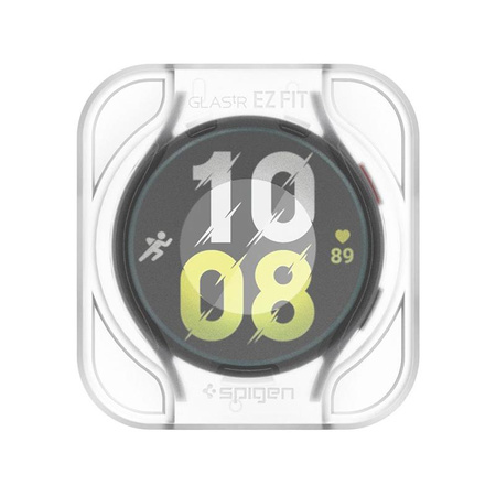 Spigen GLAS.TR EZ FIT 2er-Pack - gehärtetes Glas für Samsung Galaxy Watch 6 44 mm (2 Stück)