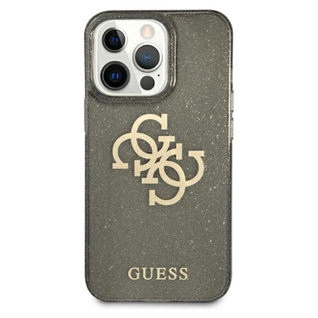 Guess Glitter 4G Big Logo - iPhone 13 Pro Case (black)
