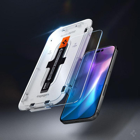 Spigen Glas.TR EZ Fit 2-Pack - Tempered Glass for Apple iPhone 14 Pro 2 pcs