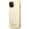 Guess Croco Collection – Etui iPhone 14 Plus (złoty)