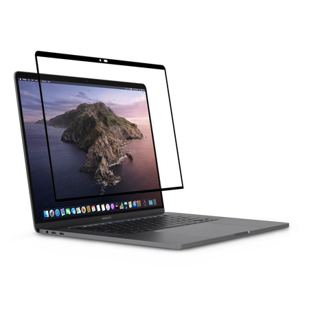 Moshi iVisor AG - Matte Bildschirmschutzfolie für MacBook Pro 16 (Schwarz/Klar Matt)