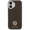 Guess Grained Strass Logo MagSafe - Pouzdro iPhone 17 (hnědý)