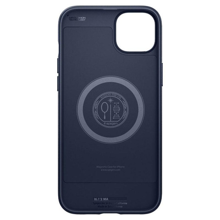 Spigen Mag Armor - Coque pour iPhone 15 Plus / iPhone 14 Plus (Bleu marine)