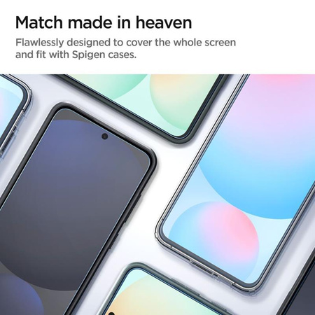 Spigen GLAS.TR EZ FIT 2-Pack - Verre trempé pour Samsung Galaxy A56 5G / S24 FE (2 pièces)