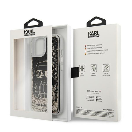 Karl Lagerfeld Liquid Glitter Gatsby - Étui pour iPhone 13