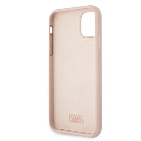 Karl Lagerfeld Silicone Stack Logo - Etui iPhone 11 (różowy)
