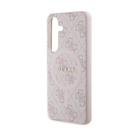 Guess 4G Collection Leather Metal Logo MagSafe - Samsung Galaxy S24 Case (pink)