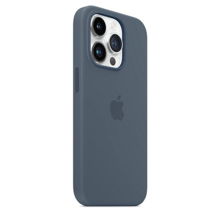 Apple Silicone Case - Silikonhülle mit MagSafe für iPhone 14 Pro (sturmblau)