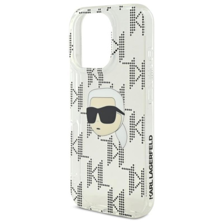 Karl Lagerfeld IML Karl Head Electroplated - Hülle für iPhone 16 Pro Max (transparent)