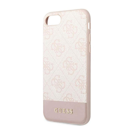 Guess 4G Bottom Stripe Collection - iPhone SE (2022/2020) / 8 / 7 (pink) Case