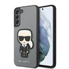 Karl Lagerfeld Saffiano Ikonik Patch - Etui Samsung Galaxy S22+ (srebrny)