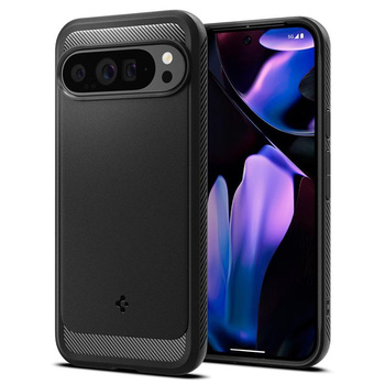 Spigen Rugged Armor - Étui pour Google Pixel 9 Pro XL (Noir mat)