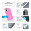 Speck Presidio2 Grip ClickLock & MagSafe - iPhone 16 Case (True Pink / Shocking Pink / White)