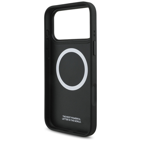 Custodia MagSafe con logo trapuntato BMW M per iPhone 17 Pro Max (blu)