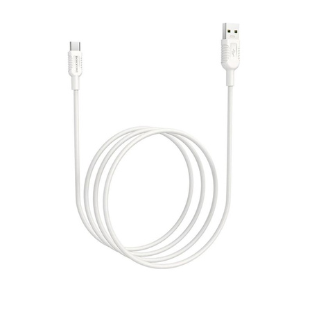 Borofone Billow - kabel połączeniowy USB do USB-C 1,2 m (biały)