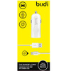 Budi - USB car charger + USB-C cable (White)