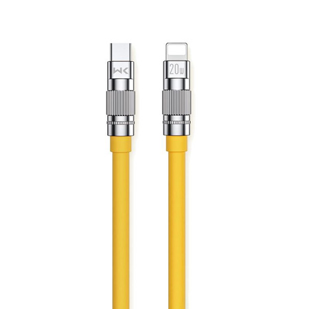 WEKOME WDC-187 Wingle Series - Câble de connexion USB-C vers Lightning Fast Charging PD 20W 1,2 m (Jaune)