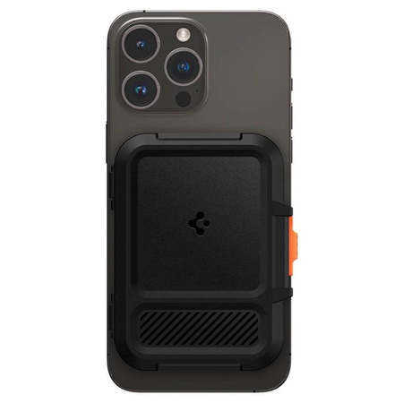 Spigen Lock Fit MagSafe - mágneses pénztárca (fekete)