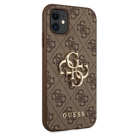 Guess 4G Big Metal Logo - iPhone 11 Case (brown)