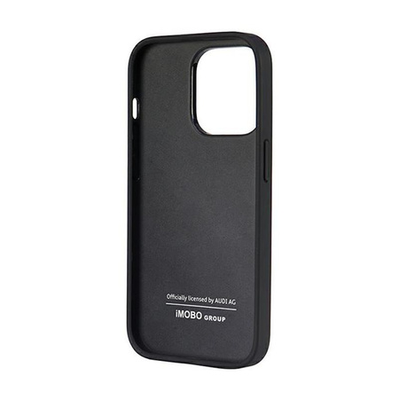 Audi Synthetic Leather - Coque pour iPhone 14 Pro (Noir)