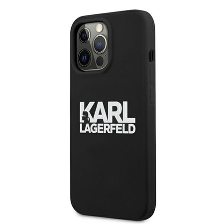 Karl Lagerfeld szilikon Stack Logo - iPhone 13 Pro tok (fekete)