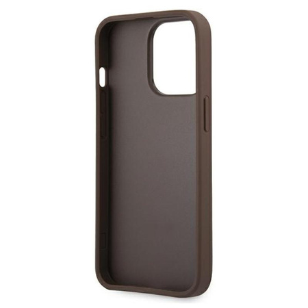 Guess 4G Big Metal Logo - iPhone 13 Pro Case (brown)