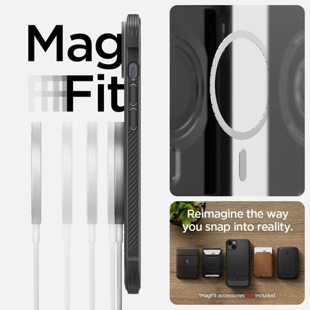 Spigen Rugged Armor MagSafe - Coque pour iPhone 15 Plus / iPhone 14 Plus (Noir)