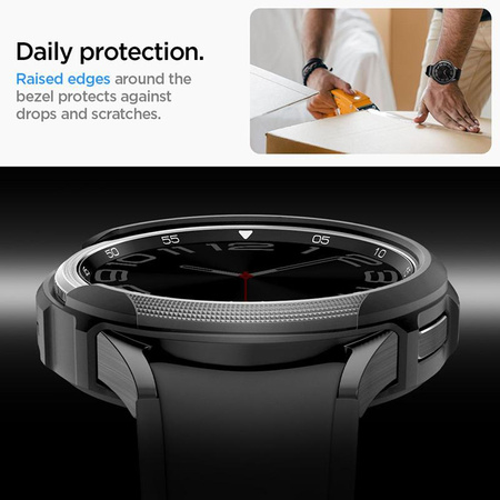 Spigen Liquid Air - Obudowa do Samsung Galaxy Watch 6 Classic 47 mm (Czarny)