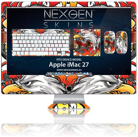 Nexgen Skins - 3D effect iMac 27" case skin set (Iron Eagle 3D)