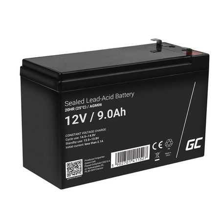 Green Cell - AGM VRLA 12V 9Ah maintenance free battery for UPS