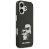 Karl Lagerfeld IML Aquarelle Karl & Choupette & Logo MagSafe - Custodia per iPhone 17 (Nero)