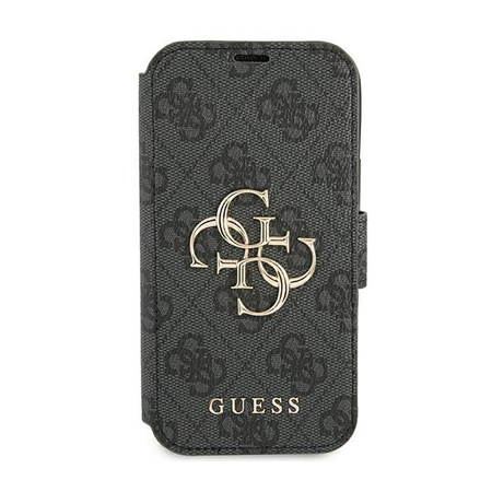 Guess Booktype 4G Big Metal Logo - iPhone 13 Pro Max tok (szürke)