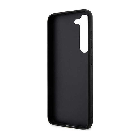 Karl Lagerfeld Saffiano Monogram Metal Logo - pouzdro pro Samsung Galaxy S23 (černé)
