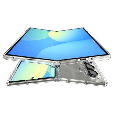 Spigen Ultra Hybrid Pro Mag Mag MagSafe - tok Samsung Galaxy Z Fold 7 (átlátszó/fehér)